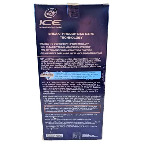 Turtle Wax Ice Premium Car Care Liquid Wax Kit 14 oz Shiny Clean Discontinued - Picture 2 of 8
